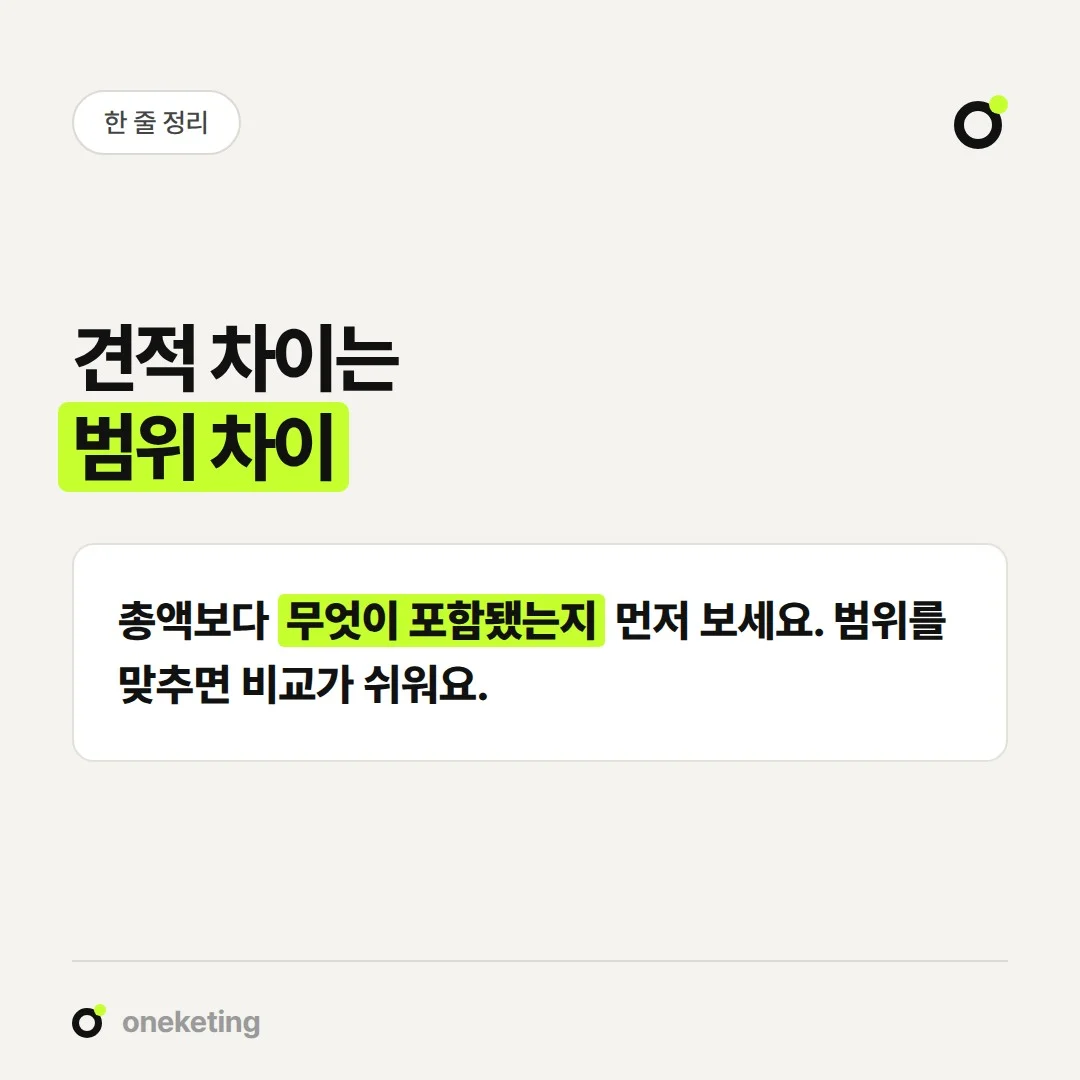 홈페이지 제작 비용 차이는 견적에 담긴 작업 범위가 달라서 생기는 경우가 많습니다.